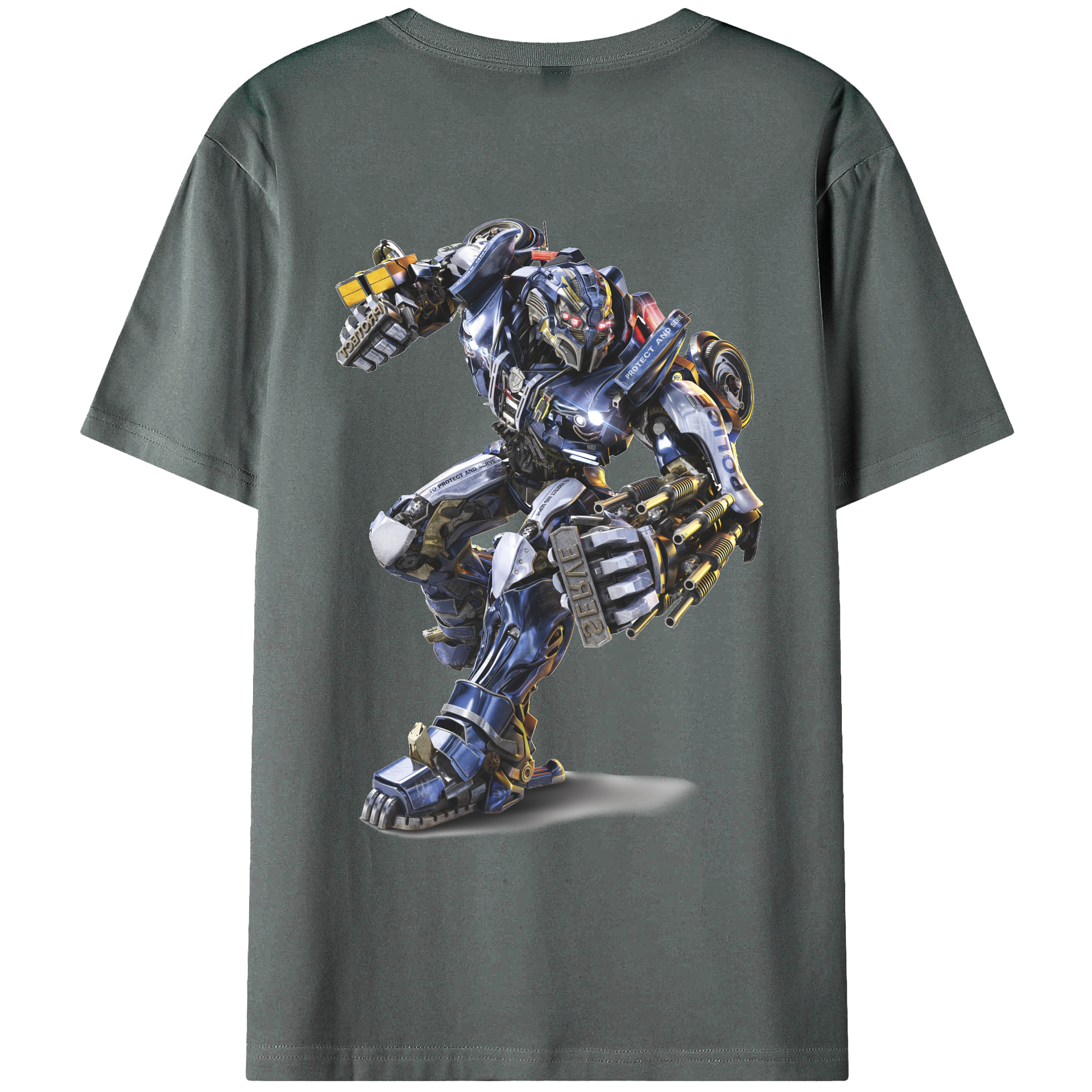 （画像用）  綿100％ メンズ半袖Tシャツ（バックプリント） 通気性